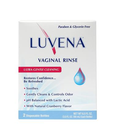 Luvena Daily Feminine Rinse - pH Balanced, Paraben-Free, Gynecologist Tested - Soothing & Moisturizing - 2 Pack 3oz Bottles - Buy Online on GoSupps.com