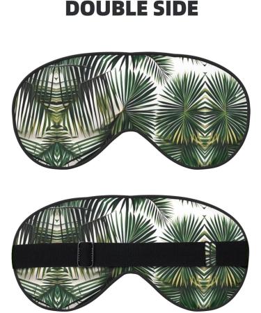 Palm Tree Leaves Soft Sleep Eye Mask | Breathable Eye Patch for Women | Perfect Travel & Relaxation Accessory - Buy Online on GoSupps.com