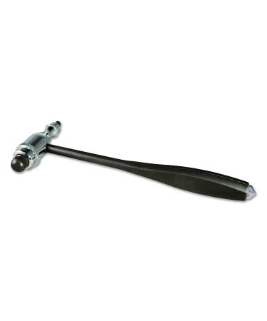 ADC 3694BK Tromner Neurological Reflex Hammer with Built-In Brush black chrome