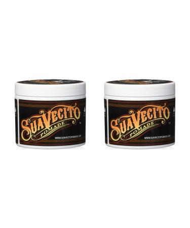 Suavecito Pomade Original Hold Medium Hold Hair Pomade For Men Medium Shine Water Based Wax 4oz/113g x 2 4oz x 2