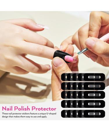 Healeved 400 Sheets Edge Sticker Nail Polish Nail Protector Stickers Nail Protector Sticker Silica Gel Care Anti-Spill Stickers Nail Protector from Nail Polish Patch tearable 3.00X2.50X0.10CMx4pcs As Shownx4pcs - Buy Online on GoSupps.com