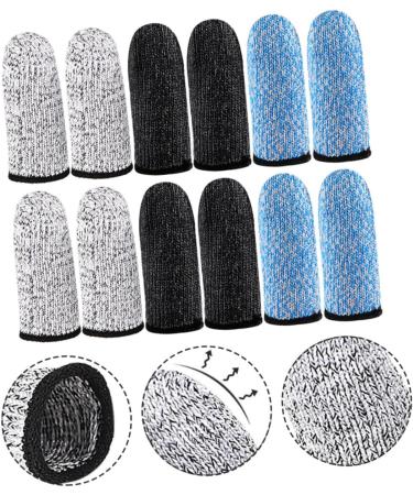 6 Pair Reusable Finger Cots - Protective Sewing Finger Sleeves for Men & Women - High Strength Polyethylene Thumb Covers - Buy Online on GoSupps.com