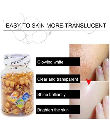 Hyaluronic Acid Face Serum Capsules with Vitamin E and Vitamin C 90 Softgels Anti-Wrinkle and Anti-Aging Anti-Spot Lightening - Buy Online on GoSupps.com