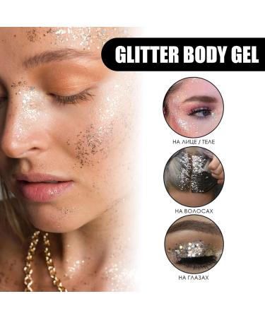 2 Glue Makeup Body with 5 Colors | Sequin Cosmetic Shimmer Lasting Shiny Lustre for Cheekbones Eyelids Collarbones Hair Lips Nails Nicything 2 Pcs Suit - Buy Online on GoSupps.com