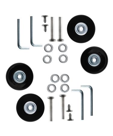 SING F LTD 2Pair Luggage Suitcase Wheels Repair Kit OD 50mm 4