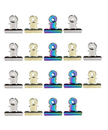 18pcs C-Curve Nail Extension Clip Stainless Steel Clamp Fastening Clip Paper Clips Manicure Tool