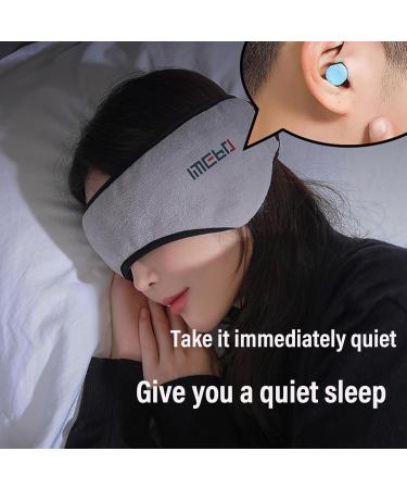 Blackout Eye Mask with Earplugs - Sleep Mask for Men and Women with Noise Reduction - Includes Travel Pouch - Buy Online on GoSupps.com