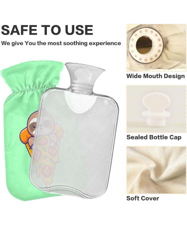 Buy Naanle Sloths Sleep on Pizza Hot Water Bottle - 2L Transparent for Pain Relief & Therapy | Perfect for Bed & Hot/Cold Use - Buy Online on GoSupps.com