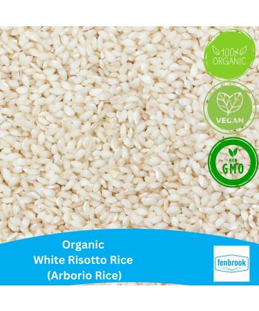 Certified Organic White Risotto Rice (Arborio) - 1kg | Fenbrook Organic - Buy Online on GoSupps.com