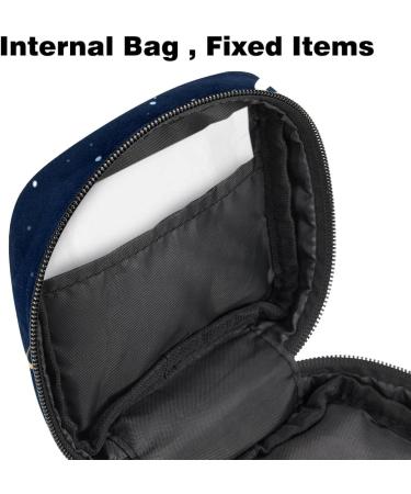 Menstruation Pad Bag with Zipper Stylish Space Stars & Planets Design for Women & Girls Tampon & Napkin Collection Bag - Buy Online on GoSupps.com