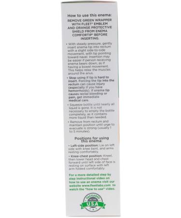 Fleet Laxative Mineral Oil Enema for Constipation 4.5 fl oz Bottle (4 Pack) - Buy Online on GoSupps.com