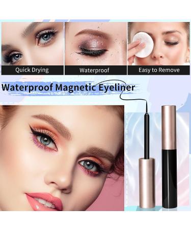 10 Pairs Magnetic Eyelashes Kit - Reusable, Natural Look, Lightweight False Eyelashes with Eyeliner & Tweezers - Easy to Wear, Long Lasting - No Glue Needed - Buy Online on GoSupps.com