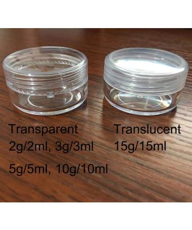 Xiaonan 20g/20ml Clear Empty Cans - 20 Pack Transparent Hip Containers for Cosmetics Lip Balm Creams & Ointments - Screw Cap Travel Jars - Buy Online on GoSupps.com