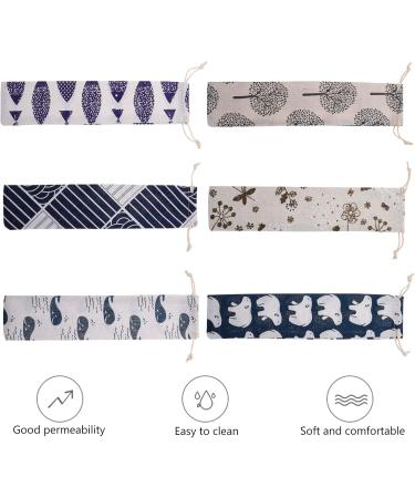 Zerodeko 18 Pcs Fork & Toothbrush Storage Bag | Portable Imitation Linen Travel Organizer - Fast International Shipping - Buy Online on GoSupps.com