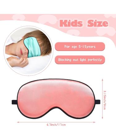 Kids Silk Eye Sleep Masks - Set of 6 | Adjustable Straps, Soft Satin Blindfolds for Boys and Girls | Perfect for Travel, Relaxation | Great Gift Idea - Buy Online on GoSupps.com