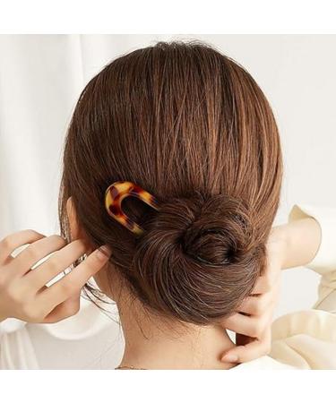 CCHAMP 3x Large U shaped hair pin clip hairpin for gripping bun french style 2 prongs fork sticks hair bun grip pin chignon holder clip for women girls hairstyle accessories - Buy Online on GoSupps.com
