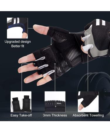 Premium Fitness Gloves for Men & Women | Wrist Protection & Perfect Grip - Ideal for Strength Training Weightlifting Bodybuilding & CrossFit - Gray XL - Buy Online on GoSupps.com