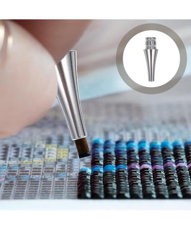 SEWACC Rhinestone Sticky Pen Tips 6pcs Cases Nail Embroidery Drill Art Tool Point for Steel Tips Pen Replacement Diy Heads 2.2X0.5cm - Buy Online on GoSupps.com