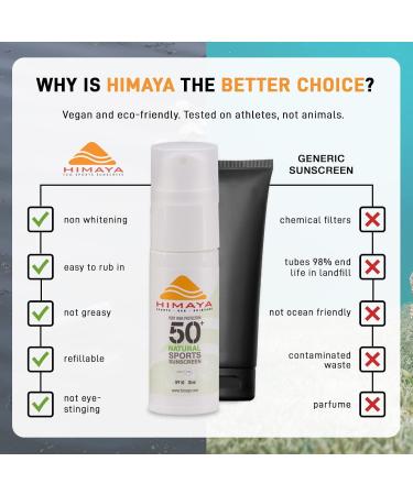 HIMAYA Bio Sunling Cream LSF 30 - Natural & Eco-Friendly Sun Protection | 30ml | Refillable Mineral UV Protection | Water-Resistant & Reef-Safe for Sports & Leisure - Buy Online on GoSupps.com
