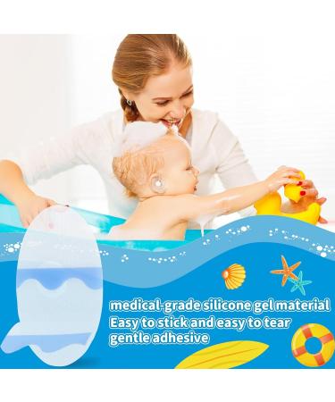 Buy Whaline 60Pcs Silicone Ear Patches - Waterproof Self-Adhesive Ear Covers for Bath Swimming & Water Sports (Blue) - International Shipping Available - Buy Online on GoSupps.com