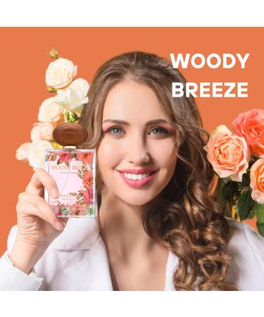 Jean Rish Woody Breeze Eau De Parfum - Perfume for Women (3.4 Fl Oz / 100ml) with Black Currant Iris & Praline Notes - Long Lasting and Luxury Fragrance - Buy Online on GoSupps.com
