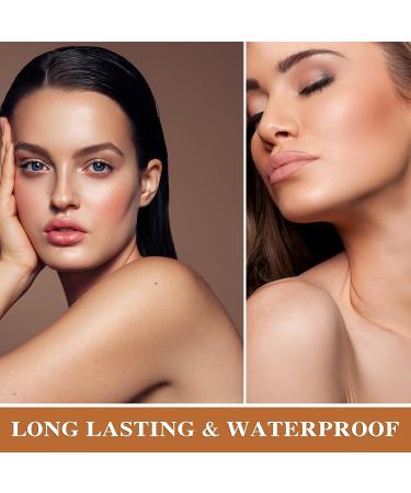 3-in-1 Cream Highlighter Contour Stick Set for Cheeks, Eyes & Lips - Waterproof, Long-Lasting & Natural Glow | Face Foundation Makeup Kit - Buy Online on GoSupps.com