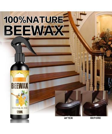 Beeswax Spray Furniture Polish - Natural Micro-Molecularized Cleaner for Wood | Restore Shine & Protect Surfaces with Sponge & Towel - Buy Online on GoSupps.com