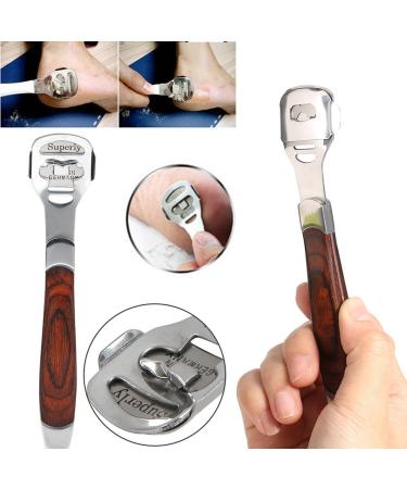 FDIT Stainless Steel Foot Scrapers - 3-in-1 Dead Skin Remover & Foot Care Tools - Buy Online on GoSupps.com