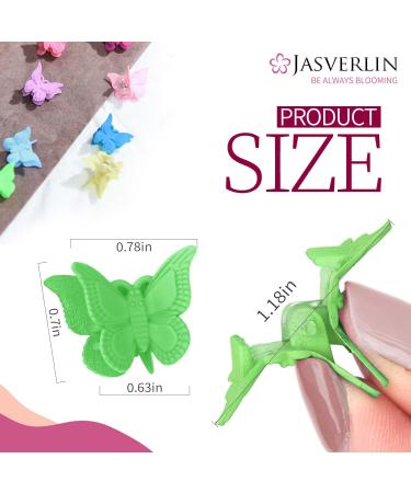 JASVERLIN Colorful Mini Butterfly Hair Clips - 50 pcs Bulk Set, Y2K 90s Cute Claw Hair Accessories for Women, Girls, Kids - No Slip, Thin Thick Curly Hair - 5 Assorted Colors (Basic Color) - Buy Online on GoSupps.com
