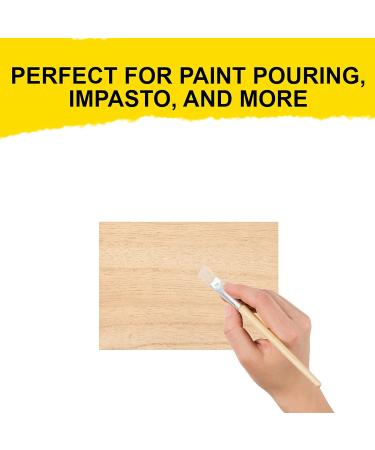 6-Pack 5 x 7 Wooden Painting Panels - Sturdy 3/4 Thickness Cradled Wood Panels - Unprimed Birch for Paint Pouring and Impasto - Buy Online on GoSupps.com