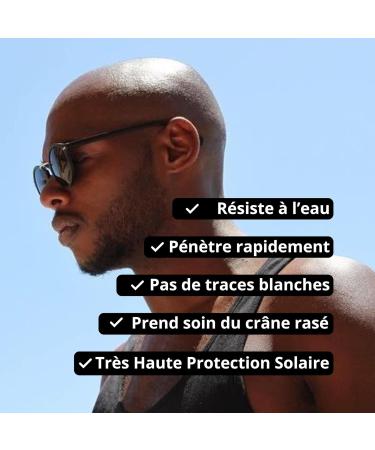 BOTAK Sunscreen SPF50 For Shaved/Shorn/Bald Head | Vegan French | Very High UV Protection | 0 white marks | Non-greasy | Waterproof | Anti-dryness | Regulates pH and microbiota | 50mL - Buy Online on GoSupps.com