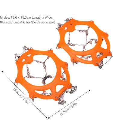 2pcs/Set 12 Tooth Mountaineering Crampons Ice Snow Grips Wearproof Anti Skid Snow Shoes Accessory for Snow Boots and Shoes(M Code) Climbing Climbing Tool - Buy Online on GoSupps.com