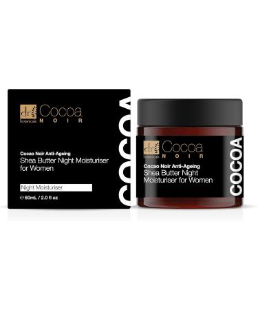 DR BOTANICALS Cocoa Noir Anti-Ageing Shea Butter Night Moisturiser for Women - Infused with Nourishing Shea Butter - Combat Signs of Aging - Wake Up to Youthful Radiance - Buy Online on GoSupps.com
