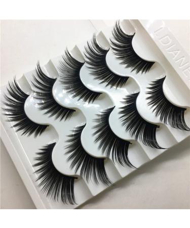 5 Pairs 5D False Eyelashes - Handmade Thick Fluffy Artificial Eyelashes for Makeup & Cosplay - Long-Lasting Black Nerzimitat - Buy Online on GoSupps.com