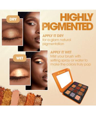 Nude Bronze Neutral Eyeshadow Palette - 12 Highly Pigmented Shimmer Matte Colors for Professional Makeup Looks - Travel Size Palette - Buy Online on GoSupps.com