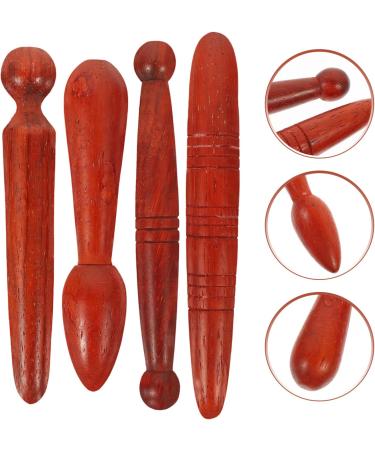 16-Piece Acupuncture Rod & Hand Massager Set - Solid Wood Reflex Zone Tools for Foot Relaxation | Thai Massage Hand Tools - Buy Online on GoSupps.com