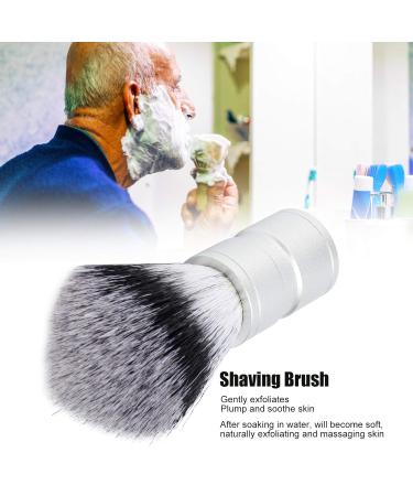 Reiner Dachshaar Razi Men's Beard Brush | Premium Aluminum Handle Facial Cleaning & Foaming Razor Brush | Perfect Hairdressing Tools & Gifts for Home & Travel - Buy Online on GoSupps.com