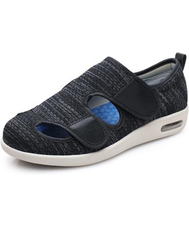 ZBJH Extra Wide Diabetic Shoes with Swollen Feet Wide Fit Large Size Arthritis Edema Feet Footwear Breathable Lightweight Air Cushion Walking Shoes for Women 22.9.2 (Color : A02 Size : 45)