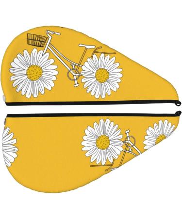 Daisy Bicycle Microfiber Hair Towel - Soft Super Absorbent Quick Dry Wrap for Long Curly & Thick Hair - Coral Velvet for Women - Buy Online on GoSupps.com