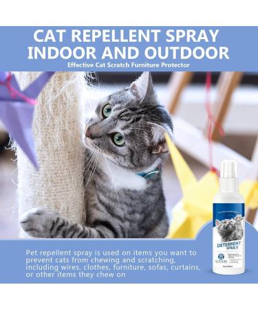 Anogol Cat Repellent Spray Effective Cat Deterrent Spray with Bitter Prevent Cats from Scratching Plants & Furniture Suit for Indoor & Outdoor White-blue - Buy Online on GoSupps.com