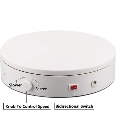 ComXim 360 Degree Photography Turntable | 44LB Capacity | Knob Speed Control | 7.87in Diameter | For Jewelry, Watches, Shoes, Bags & More - Buy Online on GoSupps.com