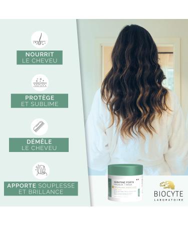 BIOCYTE Keratin Forte Masque - Strength and Shine Hair Mask - Keratin Based - Repairs and Nourishes Damaged Hair - 150 ml - Buy Online on GoSupps.com
