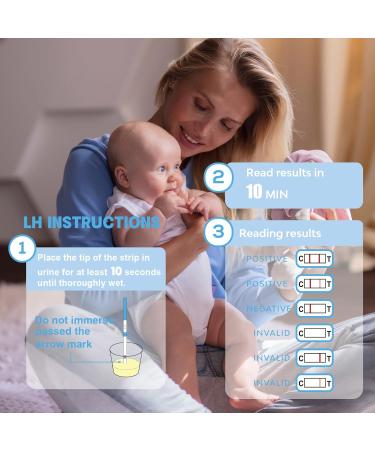 ACCUBIO Combo Kit: 50 Ovulation + 20 Pregnancy Test Strips | Over 99% Accuracy | LH and HCG Predictor Kit with Free Urine Cups - Buy Online on GoSupps.com