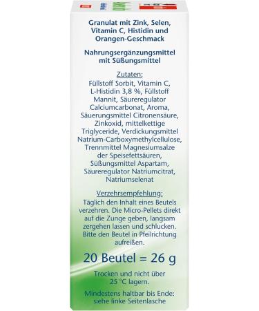Double Heart Defense Active Direct - Immune Support with Zinc Selenium & Vitamin C - 20 Orange Flavor Micro Pellets (26g) - Buy Online on GoSupps.com