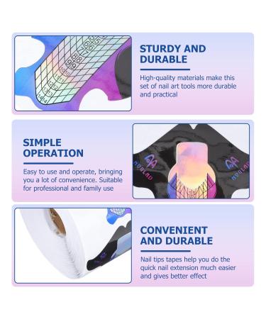 Solustre 300-in-1 Symphonic Paper Tablet - Fish Shape Dual Nail Shape Stickers & French Tip Guides for Perfect Nail Extensions - Buy Online on GoSupps.com