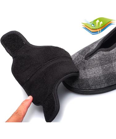 DXDUI Diabetic Casual Shoes 37 Black - Adjustable Swelling Shoes for Hiking and Outdoor Sports - Buy Online on GoSupps.com