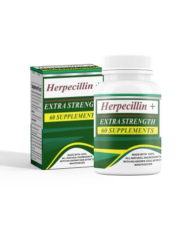 Herpecillin Plus Shingles, Genital & Cold Sore Outbreak Symptoms Immune Support Product. Designed to Be Taken Before Your Next Outbreak Occurs. 60 Supplements