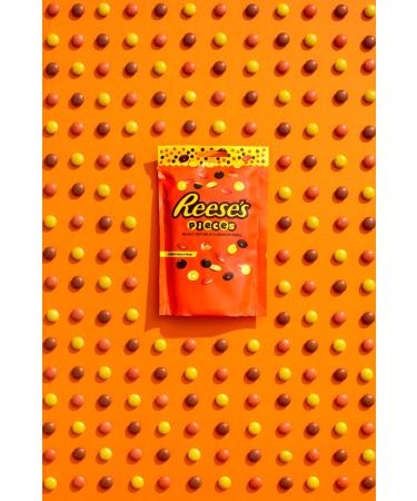 Reese's Pieces Peanut Butter In a Crunchy Shell 90g Pouch x 10 Piece's Pouch - Buy Online on GoSupps.com