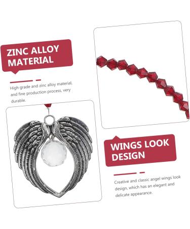 Anneome Crystal Pendant Vintage Home Decor Exquisite Tree Pendants Christmas Hanging Items Crystal Stone Car 39x6.5cm Dark Red - Buy Online on GoSupps.com