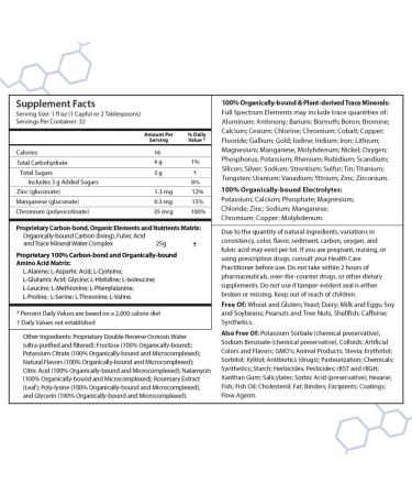 IntraMin Drucker Labs Organic Liquid Minerals Dietary Supplement for Men Women Kids Immune Support Muscle Support Non GMO Gluten Free Vegan Electrolytes (32 oz. Tropical Fruit) - Buy Online on GoSupps.com